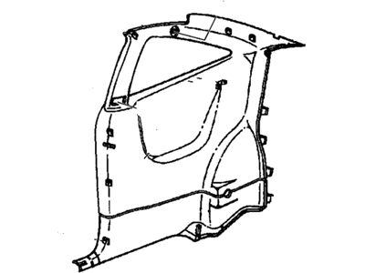 GM 22619028 Panel Assembly, Quarter Trim (Chevrolet) *Neutral Medium