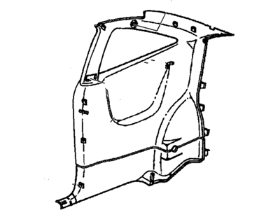 GM 22648881 Panel Assembly, Quarter Trim *Blue