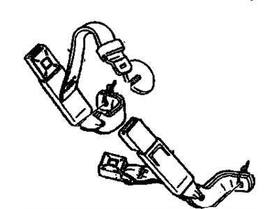 1992 Cadillac Eldorado Seat Belt - 12509427