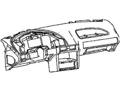 GM 22592703 Pad Assembly, Instrument Panel Trim *Paint To Mat