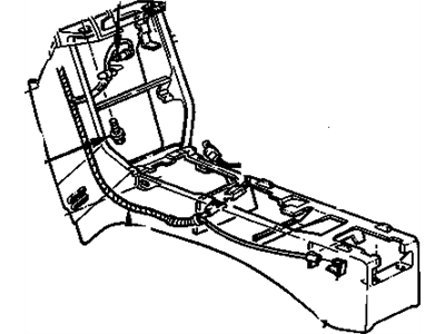 1987 Chevrolet Cavalier Center Console Base - 14086961