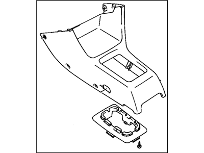 GM 30014267 Console,Front Floor *Gray