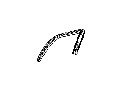 GM 10192849 WEATHERSTRIP, Rear Side Door Window Glass Run (Outer & Inner)