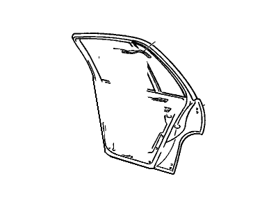 25652560 GM Door Assembly, Rear Side <Use 1C5J Illustration 1 of 1