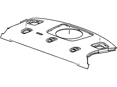 GM 25768916 Trim Assembly, Rear Window Panel *Light Cashmere