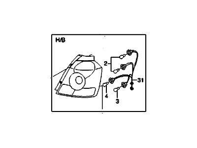 GM 96494901 Lamp Asm,Back Up & Tail