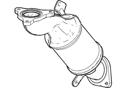 GM 12671956 Warm Up 3Way Catalytic Convertor Assembly