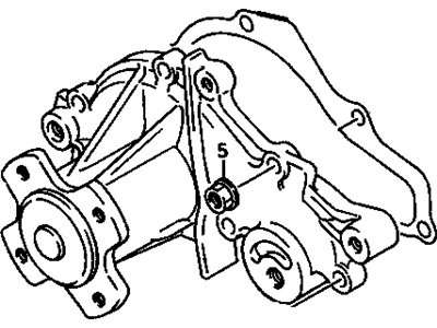 GM 91176915 Engine Coolant Pump
