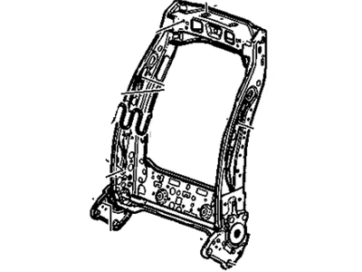 GM 25941580 Frame, Driver Seat Back Cushion