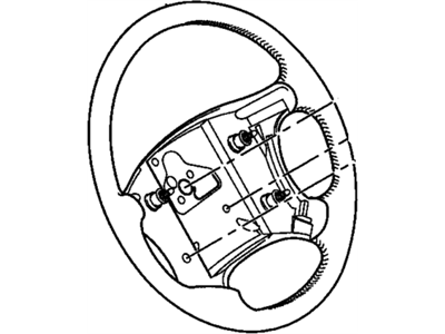 GM 16756845 Steering Wheel Assembly *Cream E