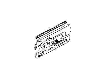 GM 97005520 Trim - Front Side Door *Blue