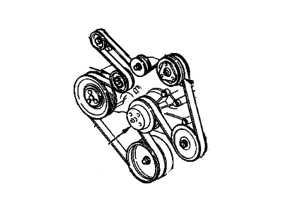 1992 GMC Jimmy Drive Belt - 10189266