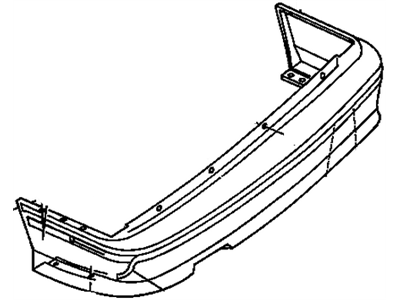 1992 Chevrolet Cavalier Bumper - 22548857