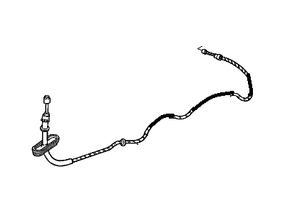 GM 10345379 Cable Assembly, Parking Brake Front *Marked Print