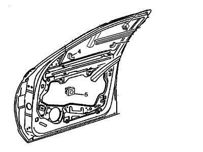 GM 25640374 Door Assembly, Front Side