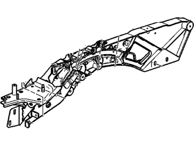 GM 88956664 Frame Asm,Folding Top Quarter Inner Longitudinal Support (LH)