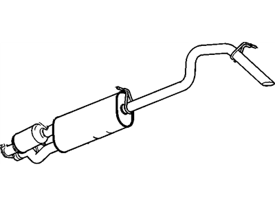 GM 23424566 Exhaust Muffler (W/ Exhaust Aftertreatment)