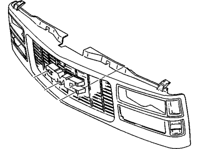 GM 12388709 Grille,Front