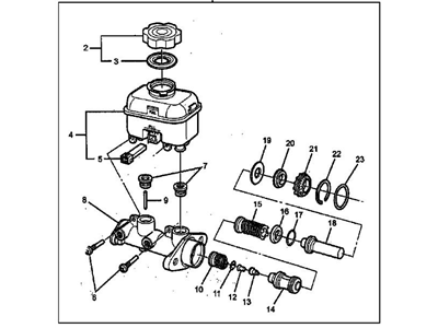 GM 92121736 Cylinder,Brake Master