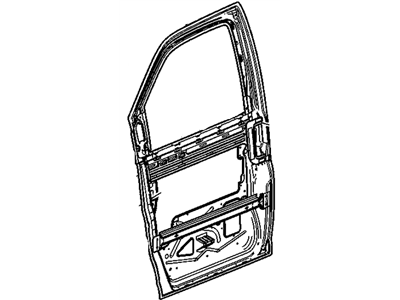 GM 19210418 Door Asm,Front Side(LH)(Holes Added For Hinges)(W/O Hinges