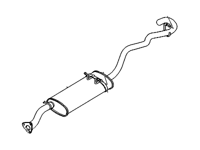 1997 GMC Sonoma Muffler - 15026244