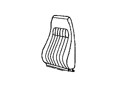 12543264 GM Driver Seat Back Cover Illustration 1 of 1