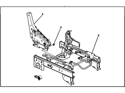 GM 88898408 Adjuster Asm,Passenger Seat