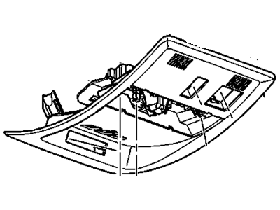 GM 25977630 Console Assembly, Roof *Cashmere