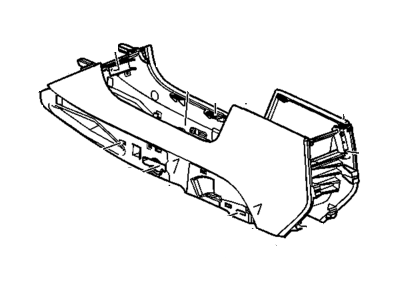 2009 Cadillac DTS Center Console - 20923491