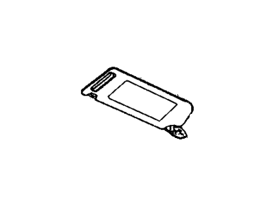 GM 12538093 Sunshade Assembly, Left L*Neutral