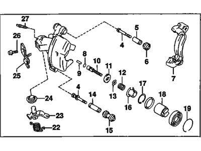 GM 94847472 Caliper(Cylinder),Rear Brake(RH)