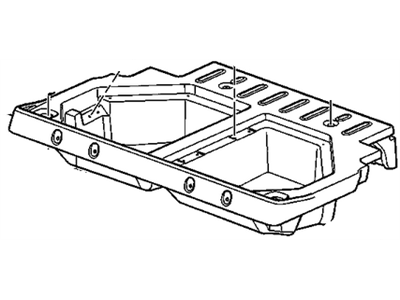 GM 25794927 Panel, Load Floor Module Rear Trim Finish *Gray L