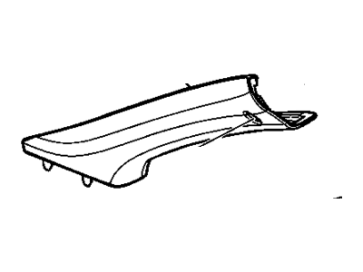 GM 25769900 Molding Assembly, Windshield Side Garnish *Gray L