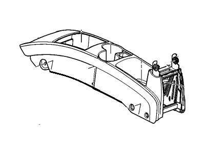 GM 25771469 Console Assembly, Front Floor *Neutral