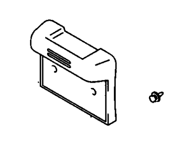 GM 91175259 Housing,Rear License Plate