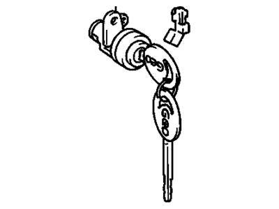 1996 Chevrolet Prizm Door Lock Cylinder - 94852538