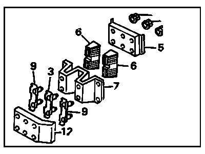 GM 10079183 Absorber Kit,Front Bumper Energy (Service)