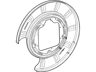 GM 22775568 Shield, Rear Brake