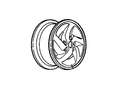 GM 12351188 Wheel Rim, Aluminum