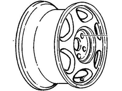 GM 12360904 Wheel Rim Kit,Aluminum