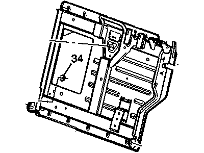 GM 25780734 Panel Assembly, Rear Seat Back Cushion