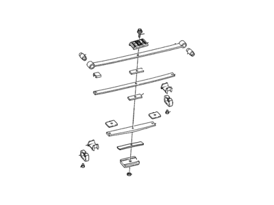 1992 GMC Safari Leaf Spring - 17996300