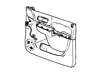 GM 22818489 Panel Assembly, Front Side Door Trim *Cashmere