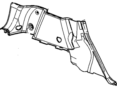 GM 22862880 Panel Assembly, Body Side Trim<Do Not Use Contact *Titanium