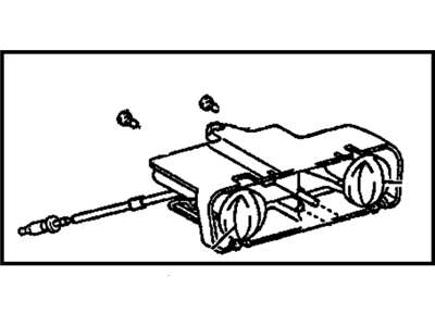 GM 88973322 Heater & Air Conditioner Control Assembly