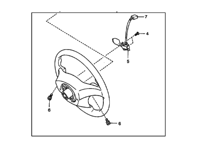 Pontiac Vibe Steering Wheel - 88974273