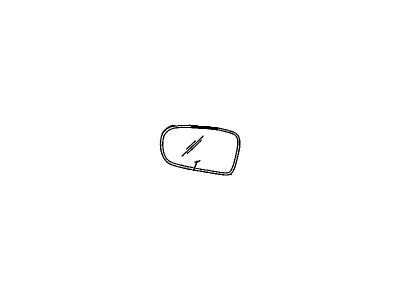 GM 12365222 Mirror,Outside Rear View, Right (Glass) *Black