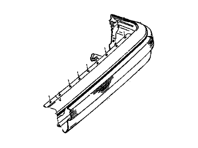 1989 Pontiac 6000 Bumper - 10028770