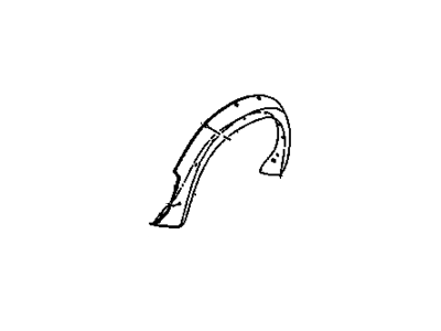 GM 15998261 Flare Assembly, Rear Wheel Opening *Black