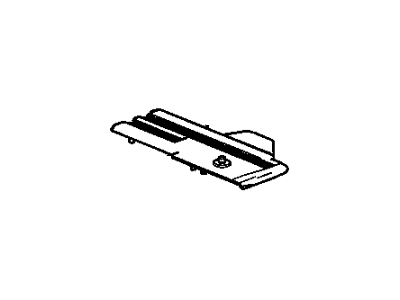GM 25863774 Cover, Rear Seat Track Rear Outboard *Ebony